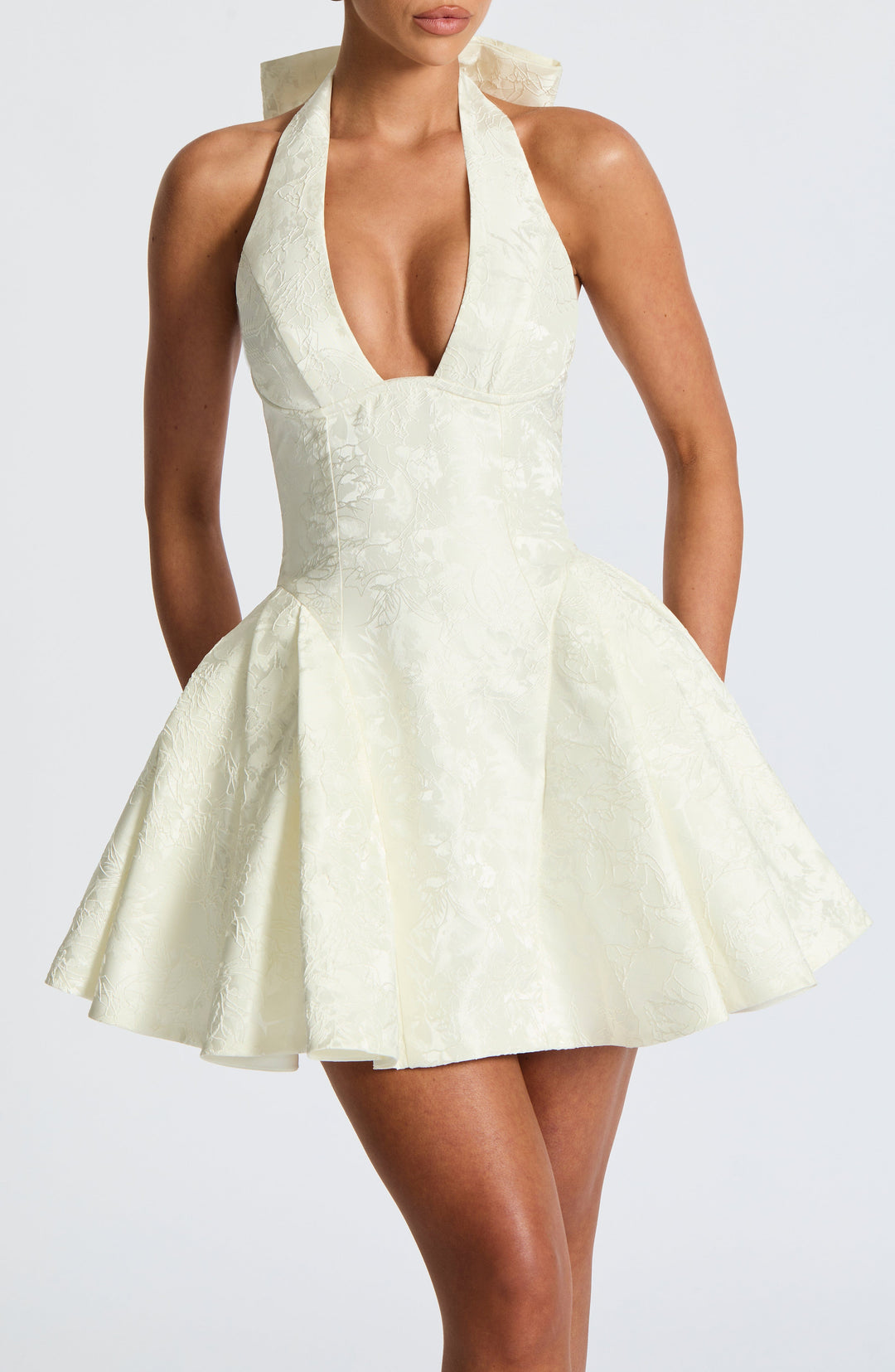 Kiraelia Mini Dress in Ivory by Clandour, product photo 9