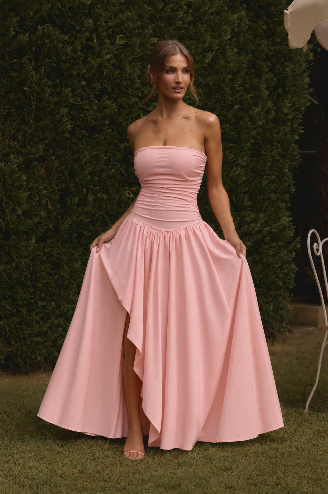Clandour | Kiraella Maxi Dress - Peach - product photo 3