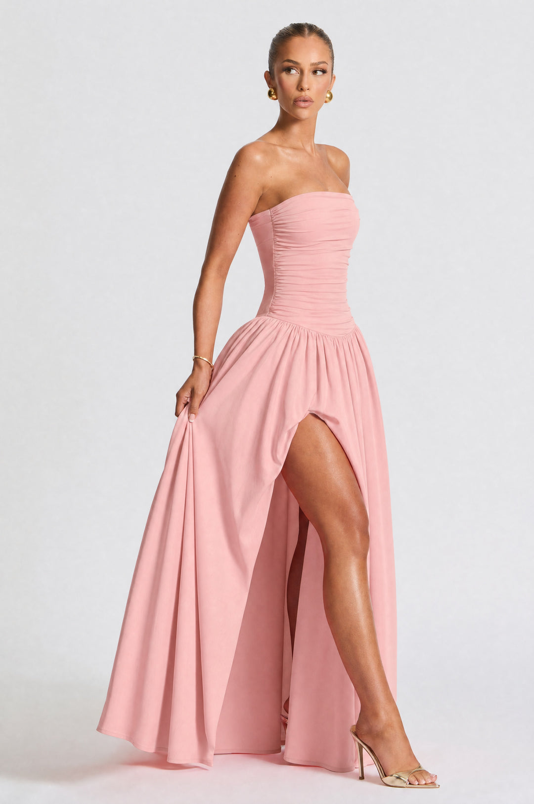 Clandour | Kiraella Maxi Dress - Peach - product photo 4