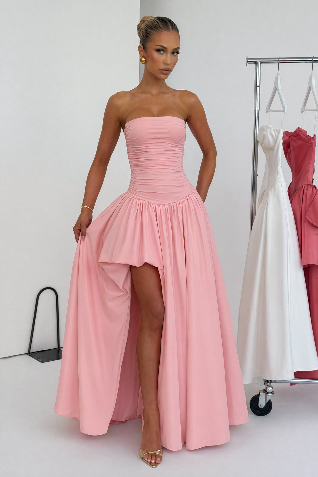 Clandour | Kiraella Maxi Dress - Peach - product photo 5