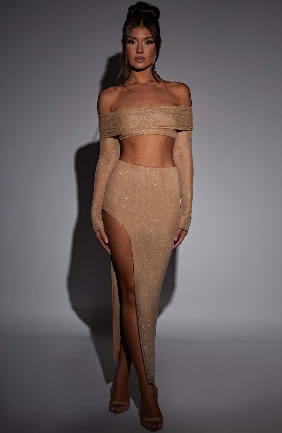 Kiraia Top in Gold Sparkle by Clandour, product photo 13