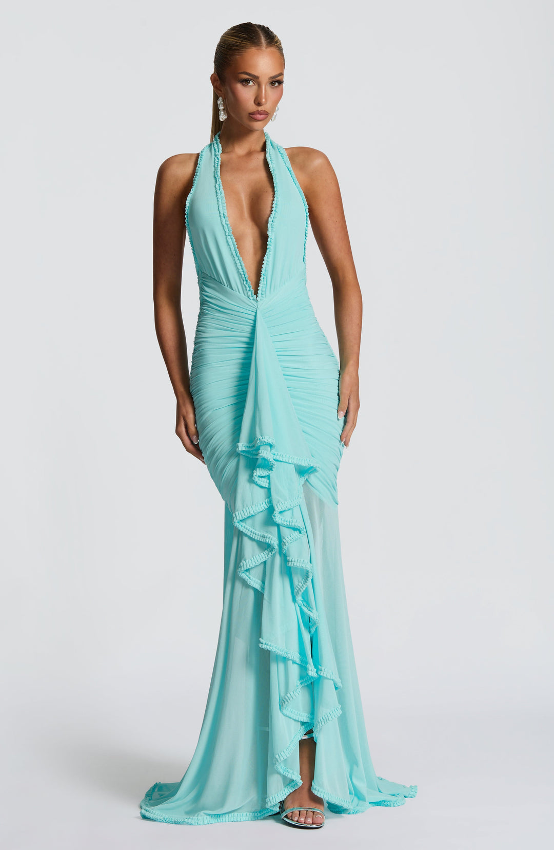 Kiraina Maxi Dress in Aqua by Clandour, product photo 9