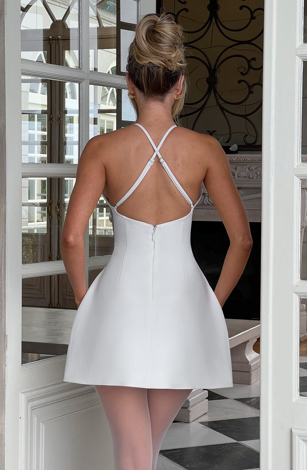 Kiraise Mini Dress in Ivory by Clandour, product photo 2