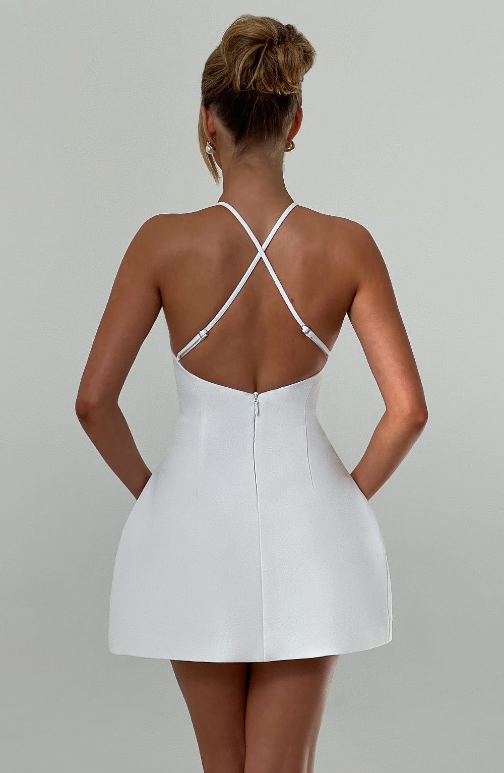 Kiraise Mini Dress in Ivory by Clandour, product photo 10