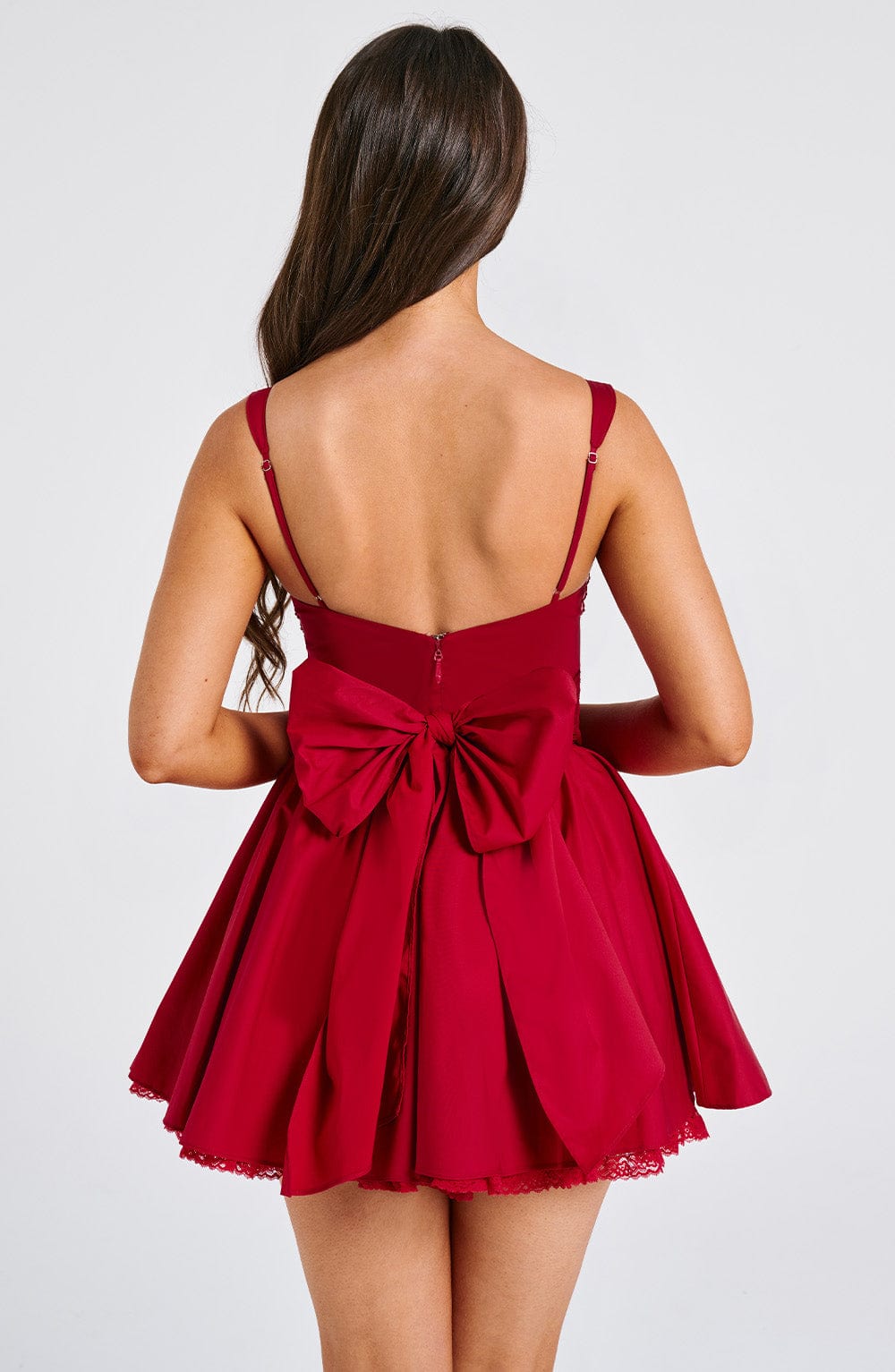 Kiralina Mini Dress in Red by Clandour, product photo 9