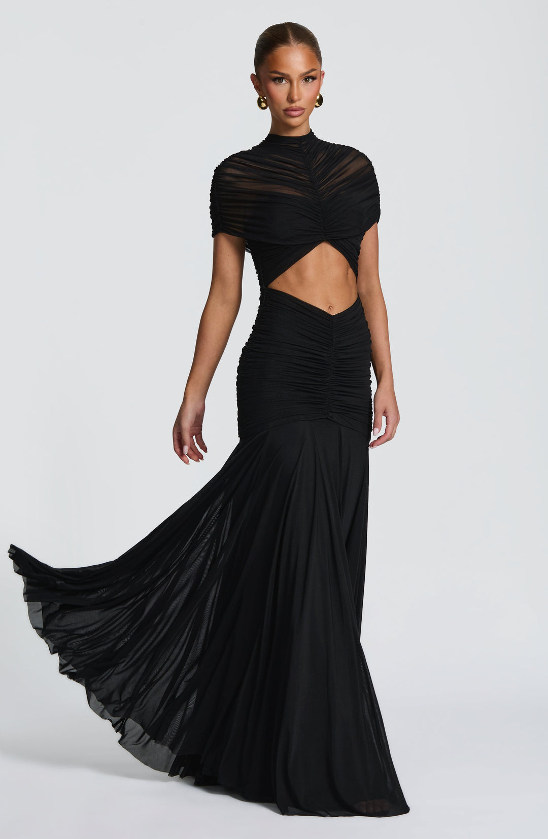 Kiranna Maxi Dress in Black by Clandour, product photo 1