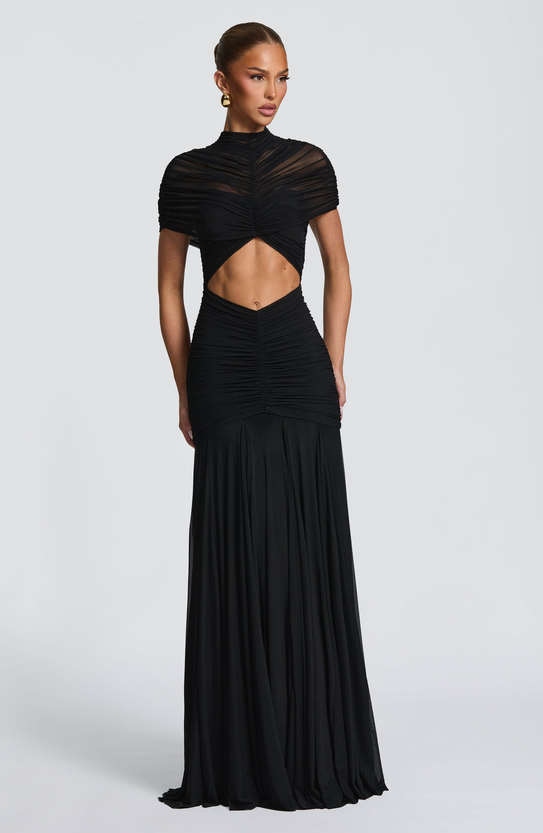 Kiranna Maxi Dress in Black by Clandour, product photo 2