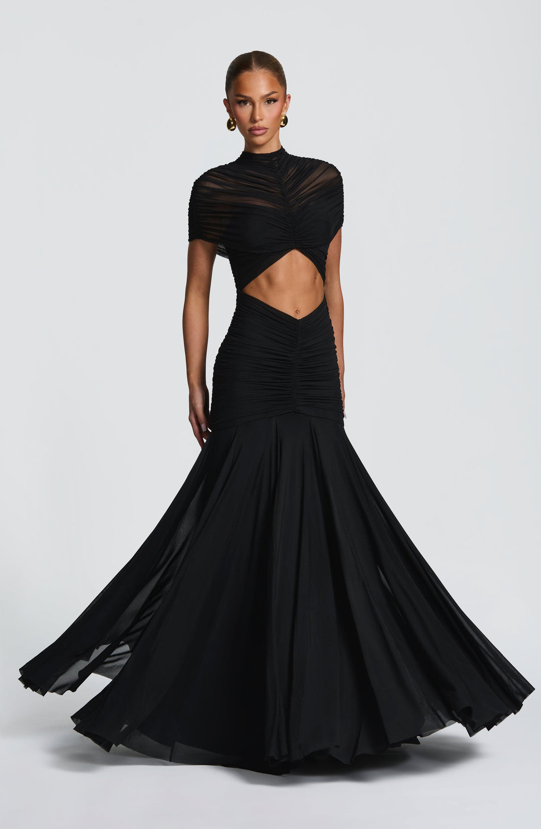 Kiranna Maxi Dress in Black by Clandour, product photo 4