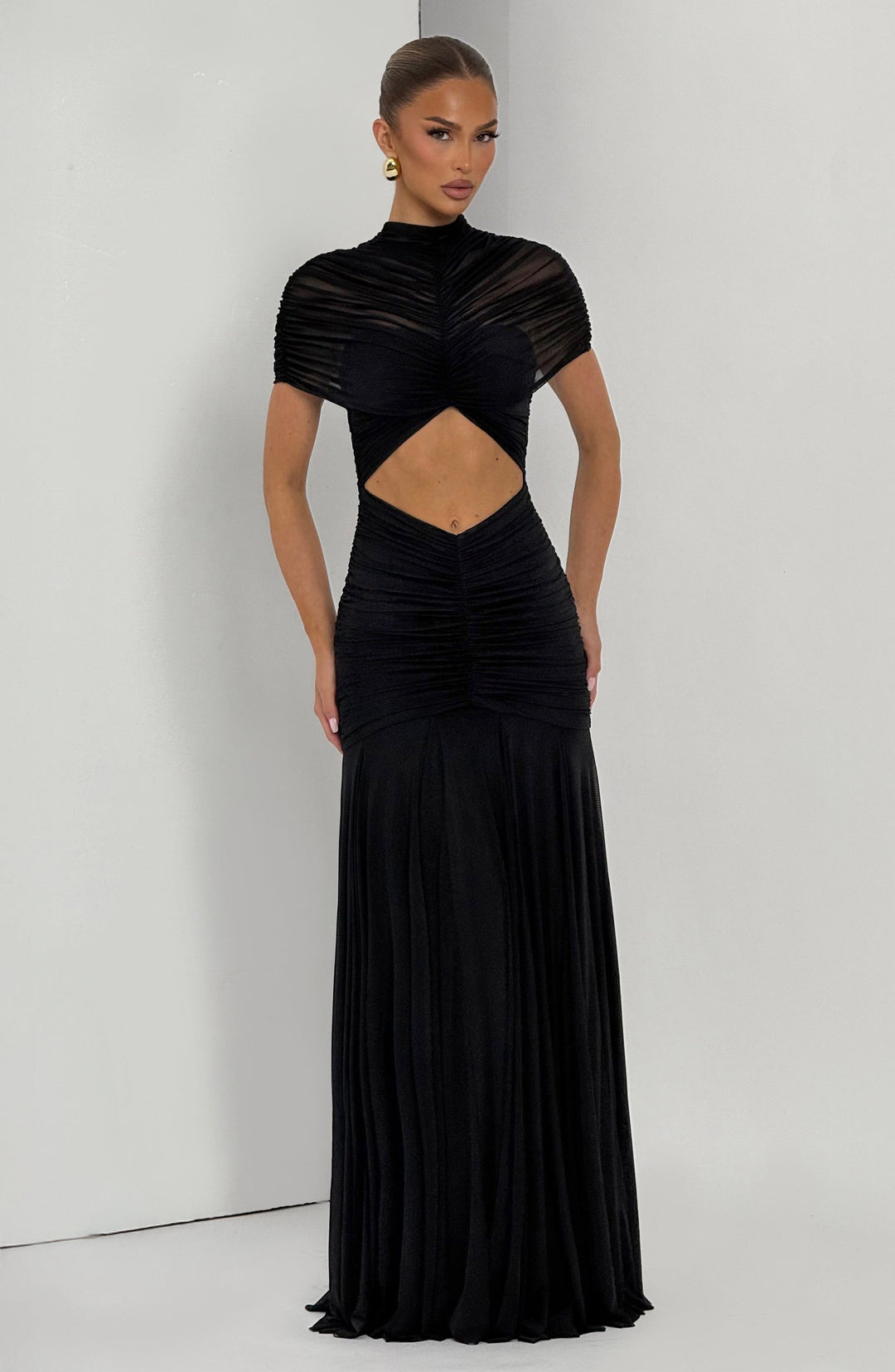 Kiranna Maxi Dress in Black by Clandour, product photo 6
