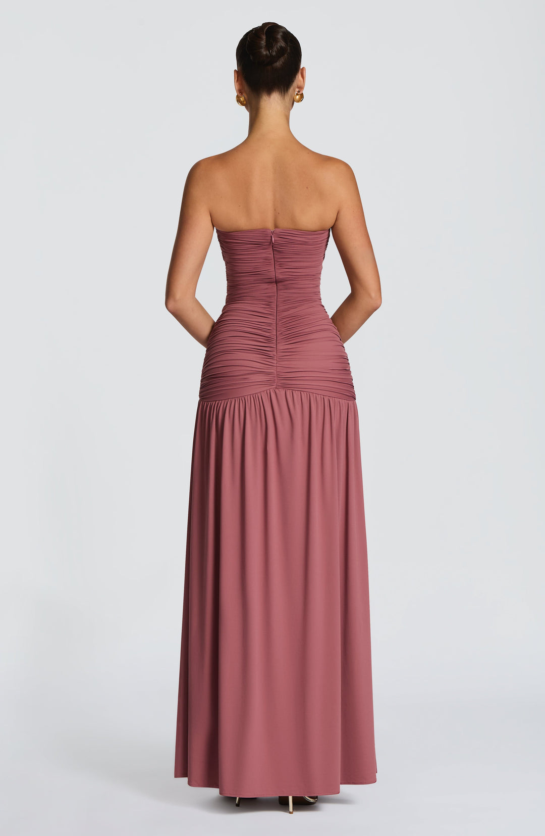 Kiranora Maxi Dress in Rose Brown by Clandour, product photo 3