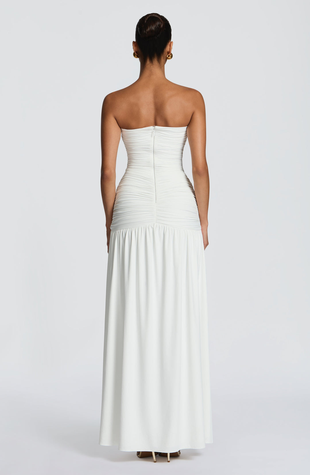 Kiranora Maxi Dress in White by Clandour, product photo 4