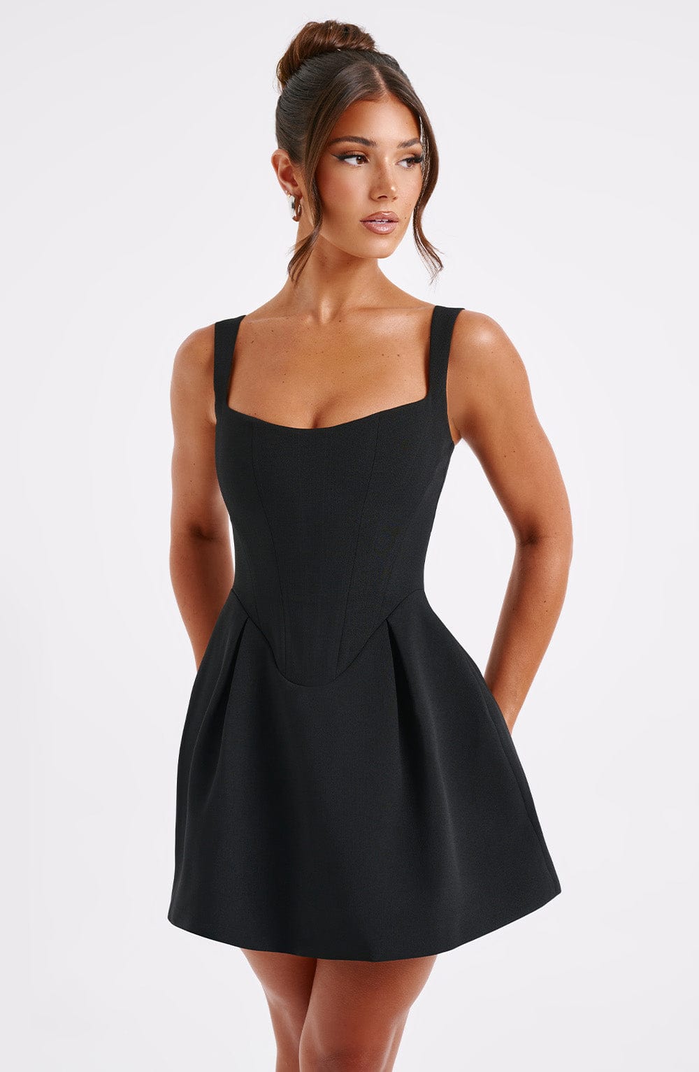 Kiraora Mini Dress in Black by Clandour, product photo 5