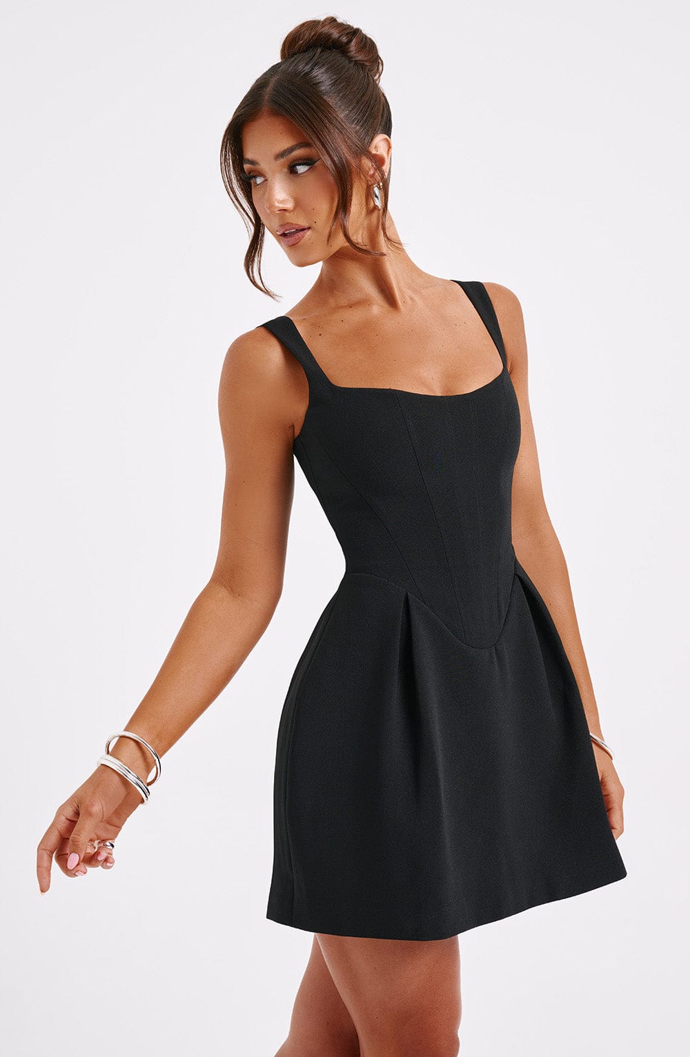 Kiraora Mini Dress in Black by Clandour, product photo 8