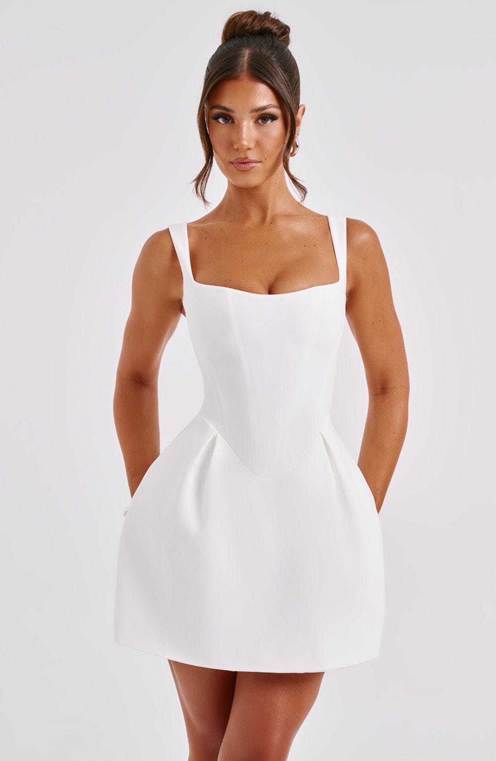 Kiraora Mini Dress in Ivory by Clandour, product photo 4