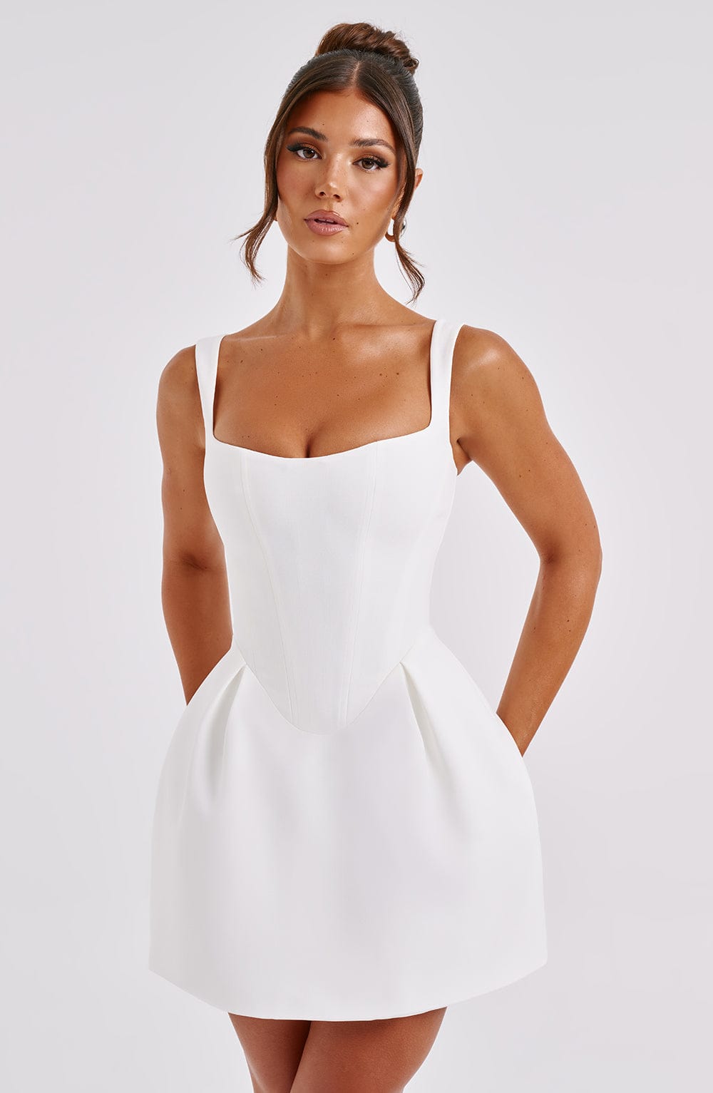 Kiraora Mini Dress in Ivory by Clandour, product photo 10