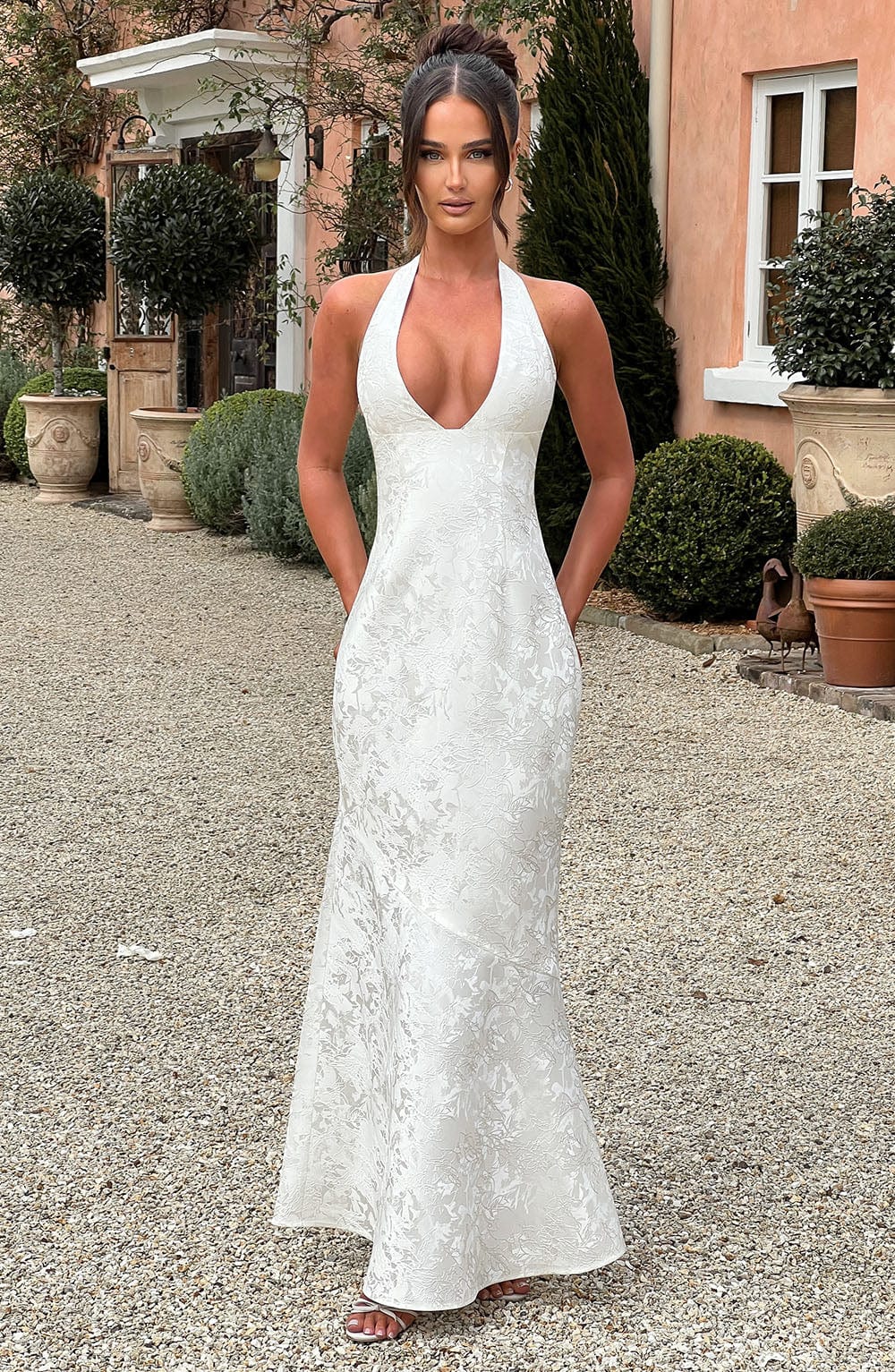 Kirara Maxi Dress in Ivory by Clandour, product photo 1