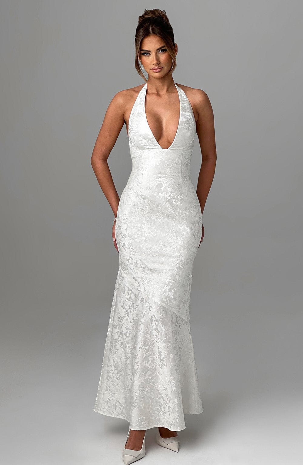Kirara Maxi Dress in Ivory by Clandour, product photo 3