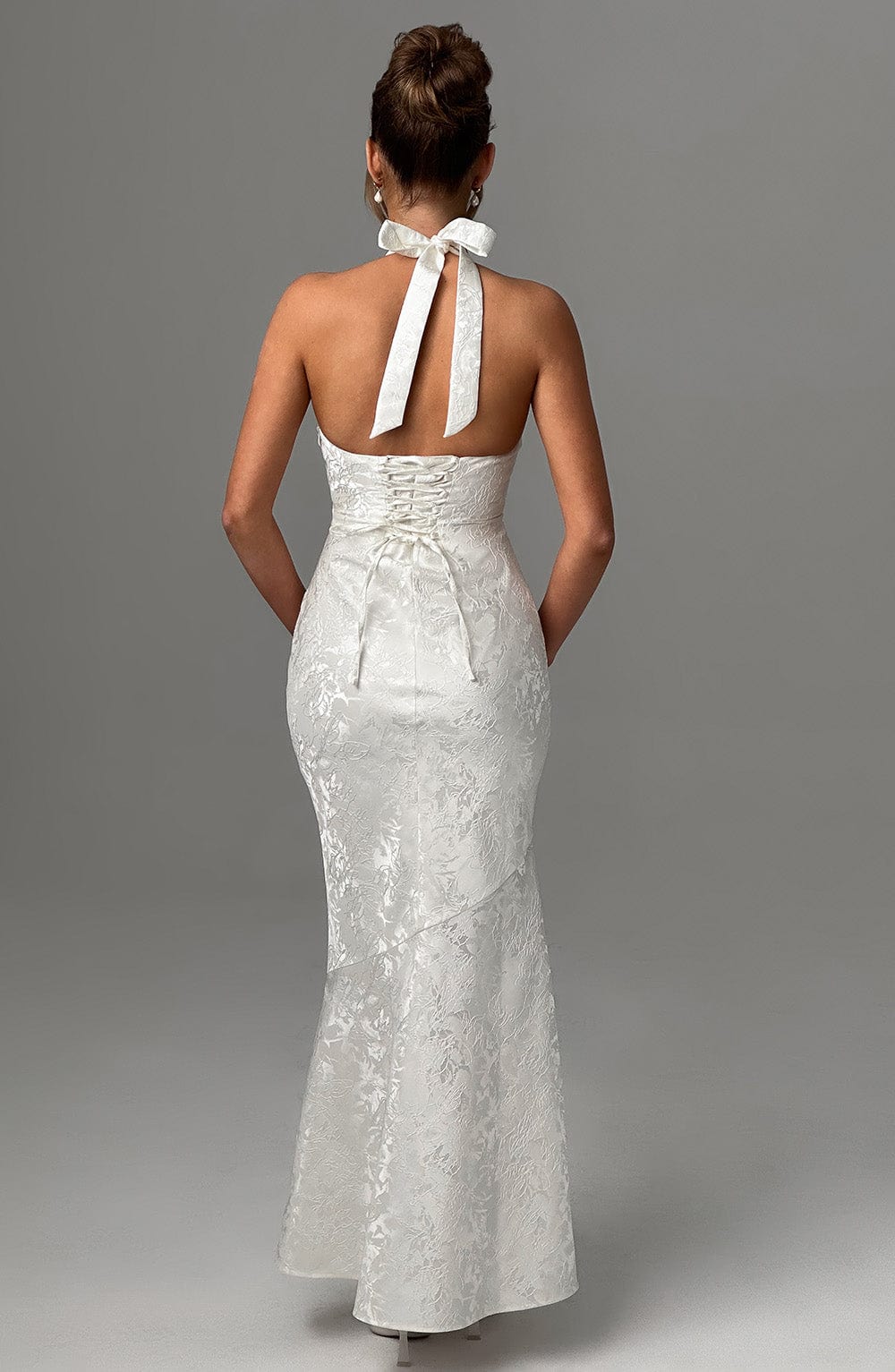 Kirara Maxi Dress in Ivory by Clandour, product photo 4