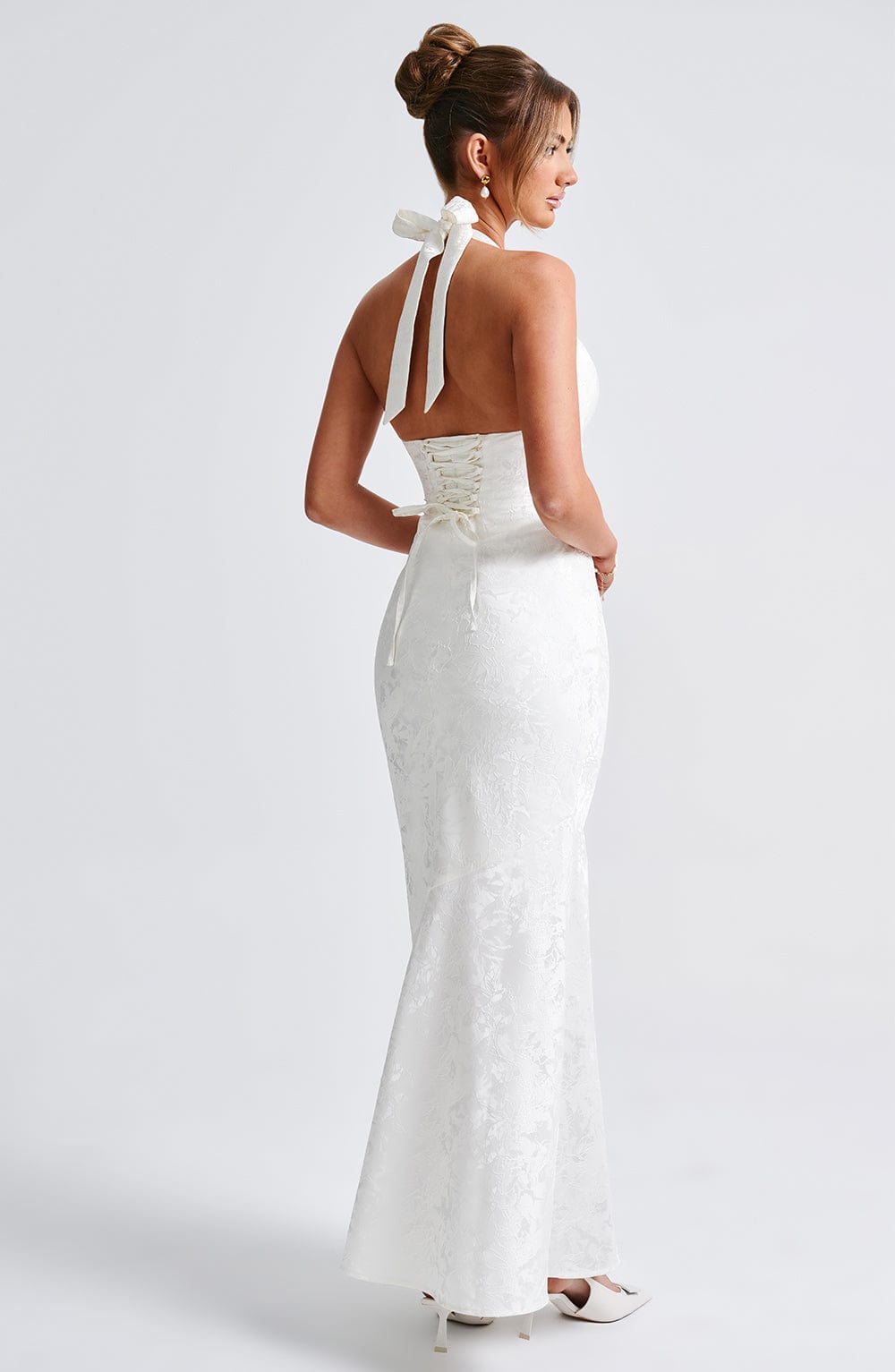 Kirara Maxi Dress in Ivory by Clandour, product photo 7