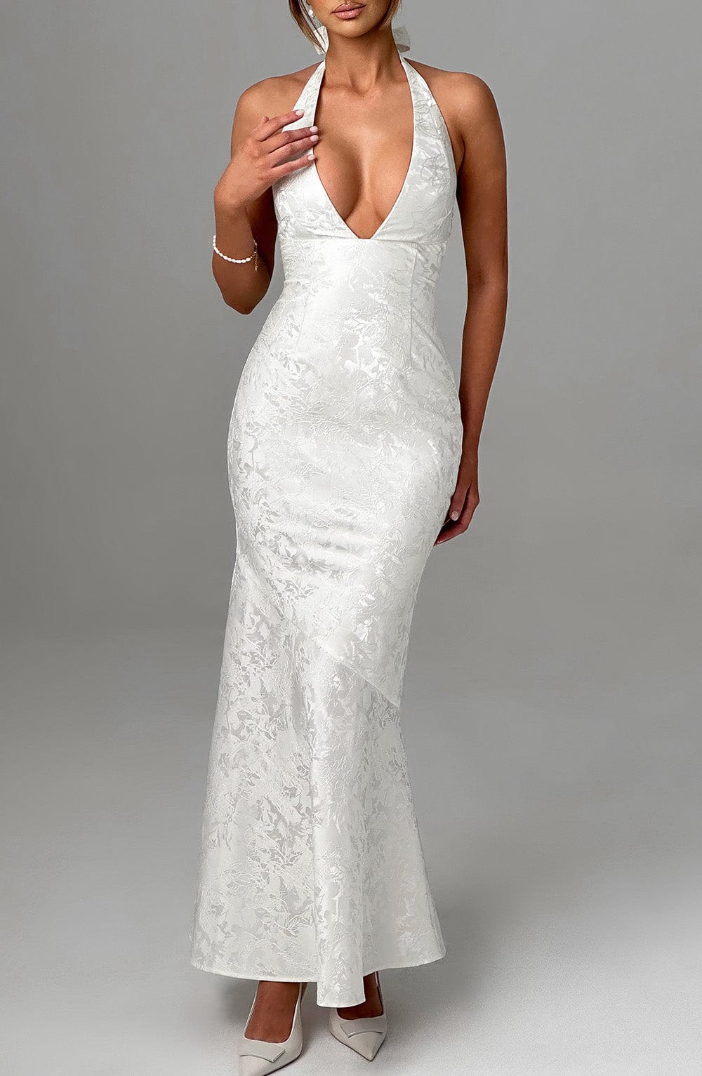 Kirara Maxi Dress in Ivory by Clandour, product photo 8