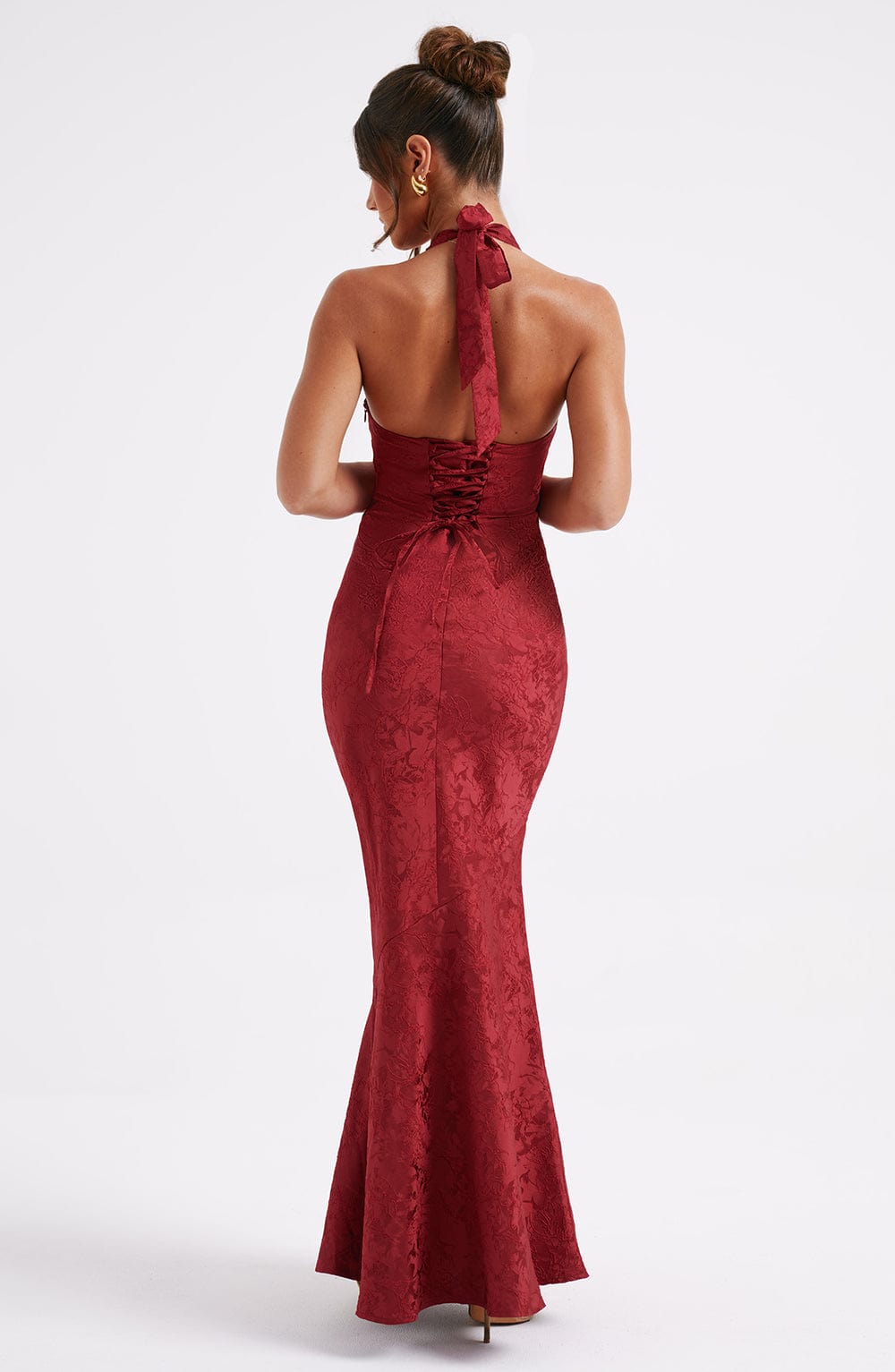 Kirara Maxi Dress in Red by Clandour, product photo 7
