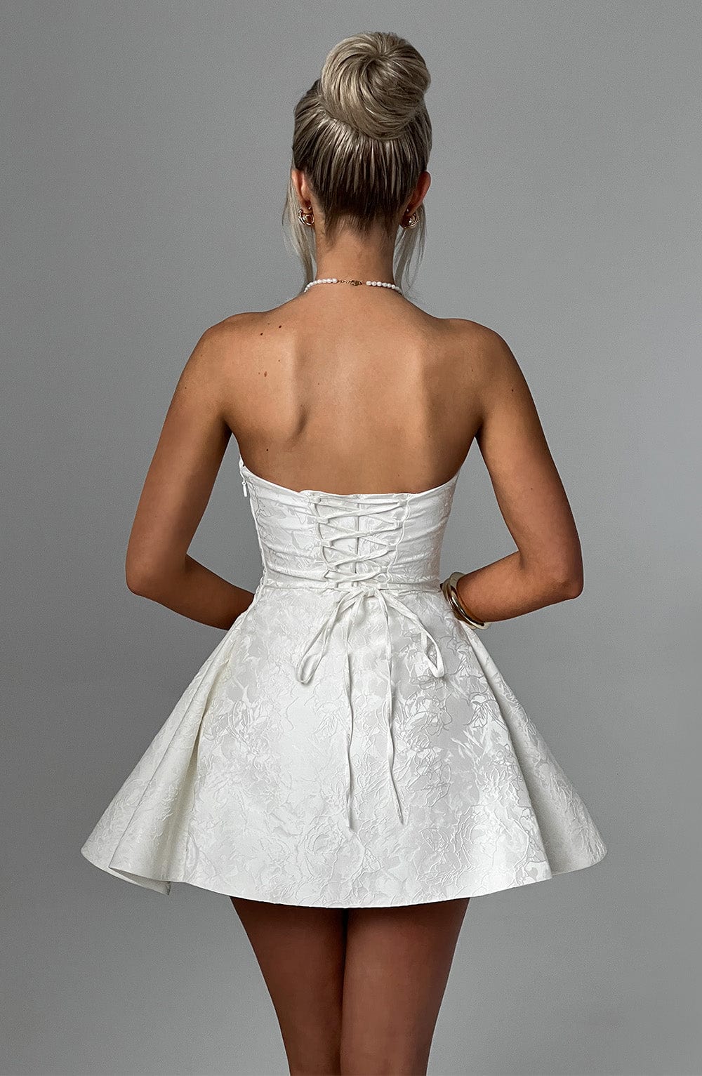 Kirayne Playsuit in Ivory by Clandour, product photo 2