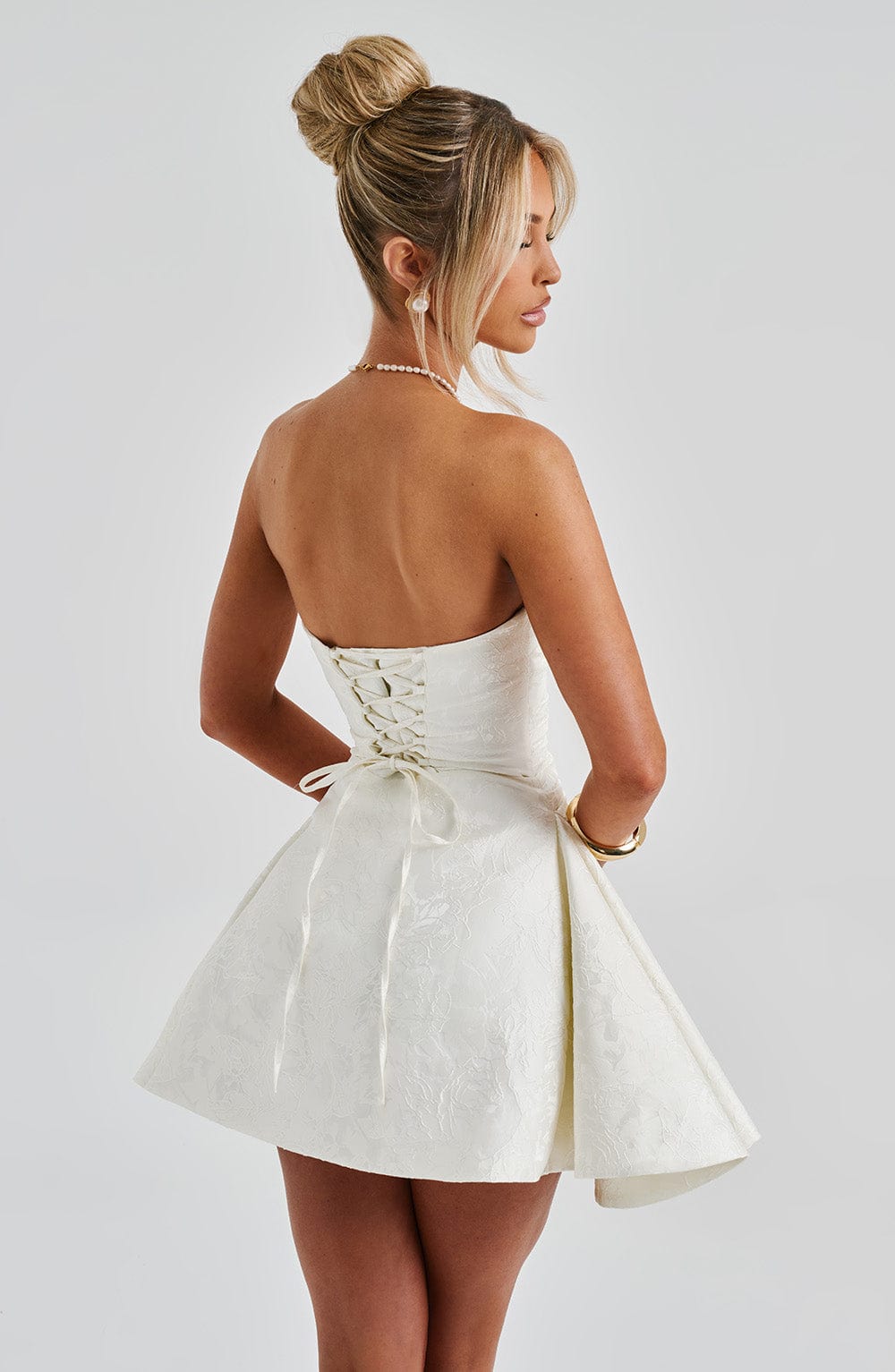 Kirayne Playsuit in Ivory by Clandour, product photo 7