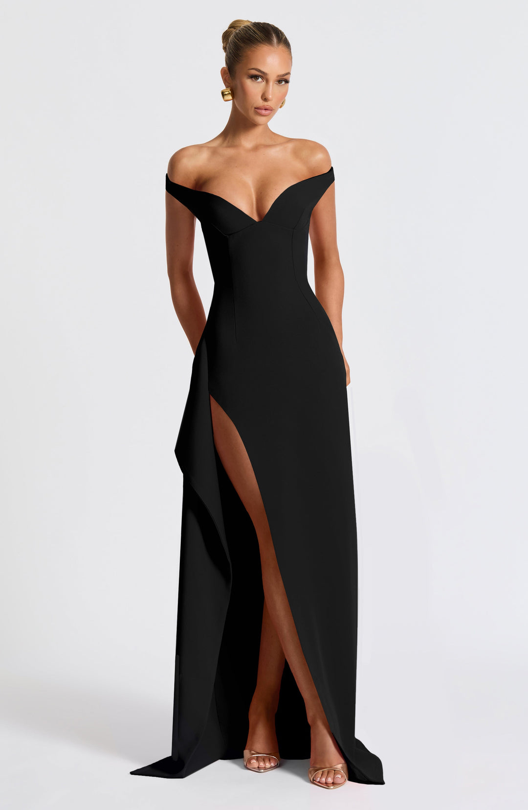 Lumaelia Maxi Dress in Black by Clandour, product photo 1