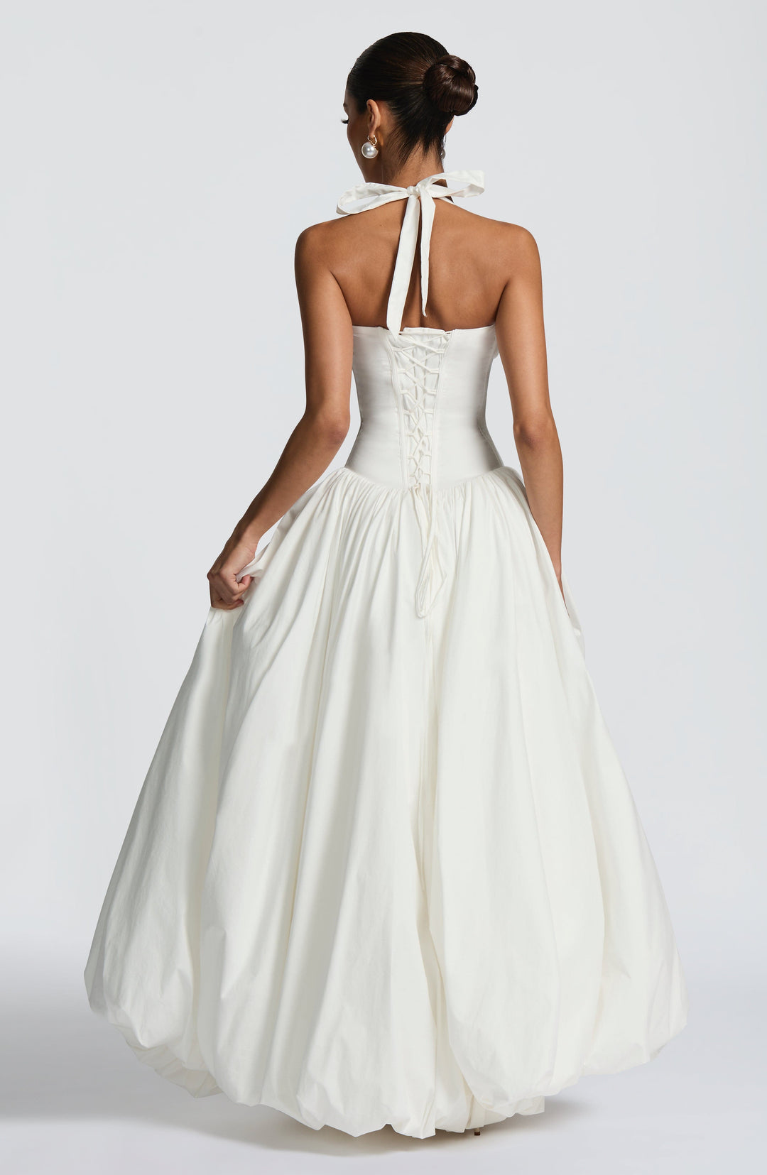 Lumaella Maxi Dress in Ivory by Clandour, product photo 7