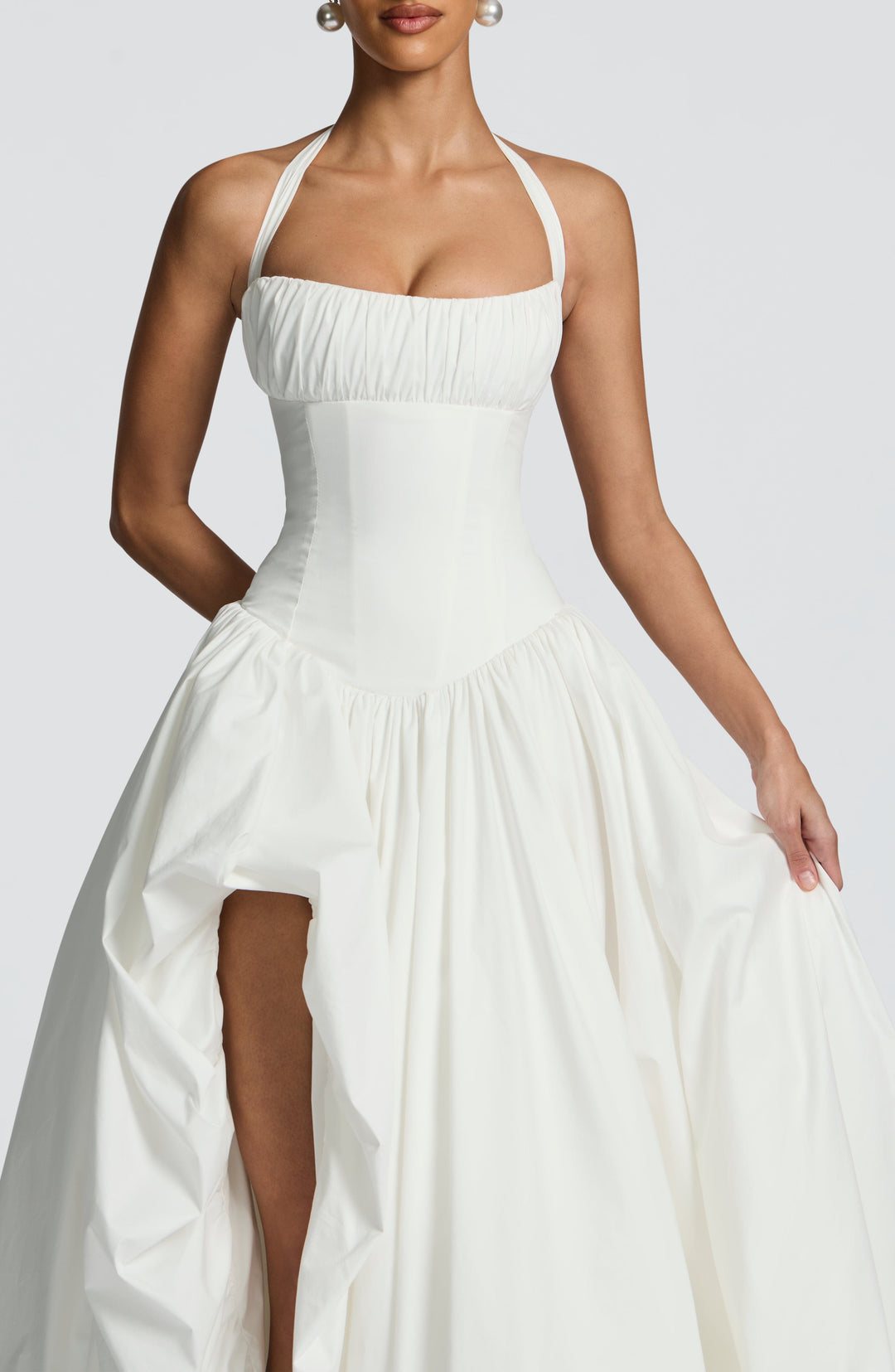 Lumaella Maxi Dress in Ivory by Clandour, product photo 8