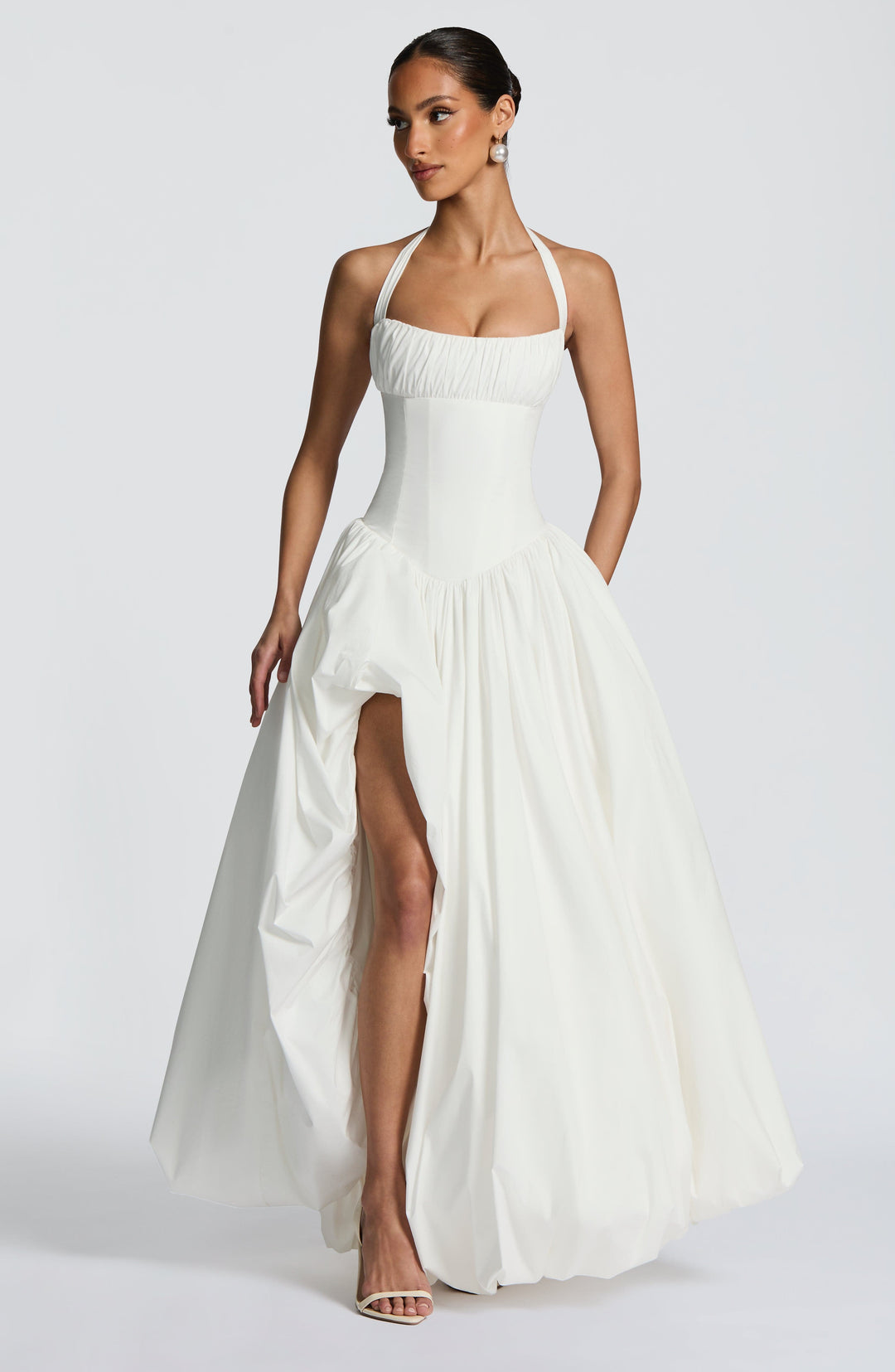 Lumaella Maxi Dress in Ivory by Clandour, product photo 11