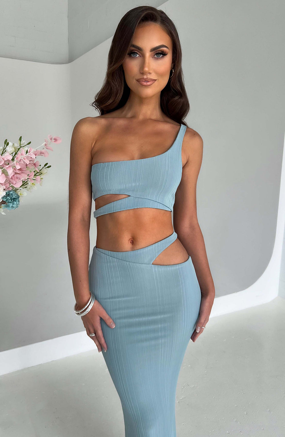 Lumaelle Top in Steel by Clandour, product photo 2