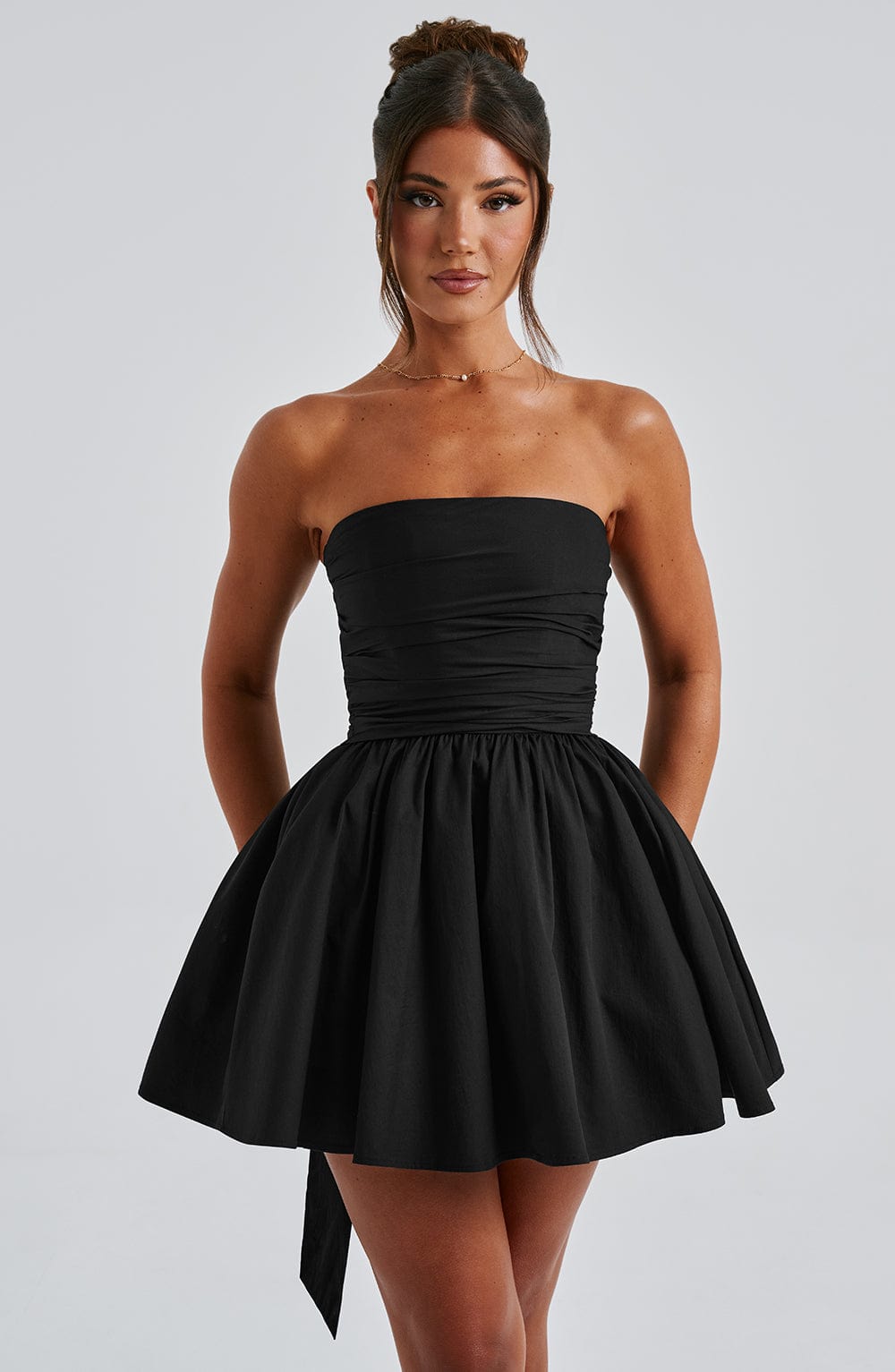 Lumaena Mini Dress in Black by Clandour, product photo 5