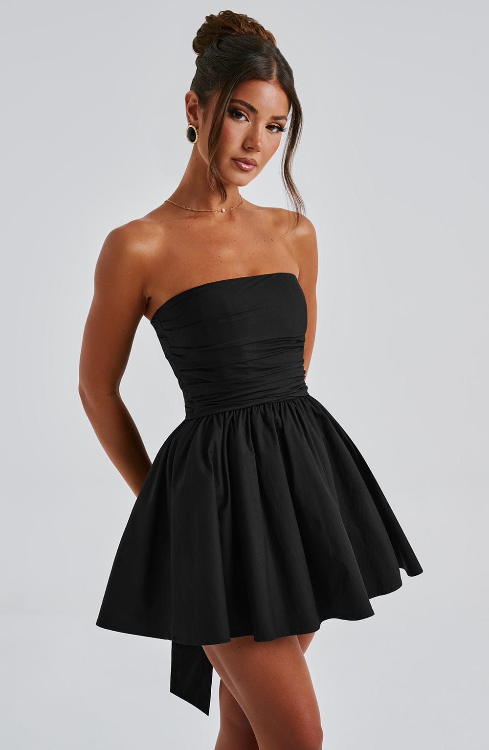 Lumaena Mini Dress in Black by Clandour, product photo 6