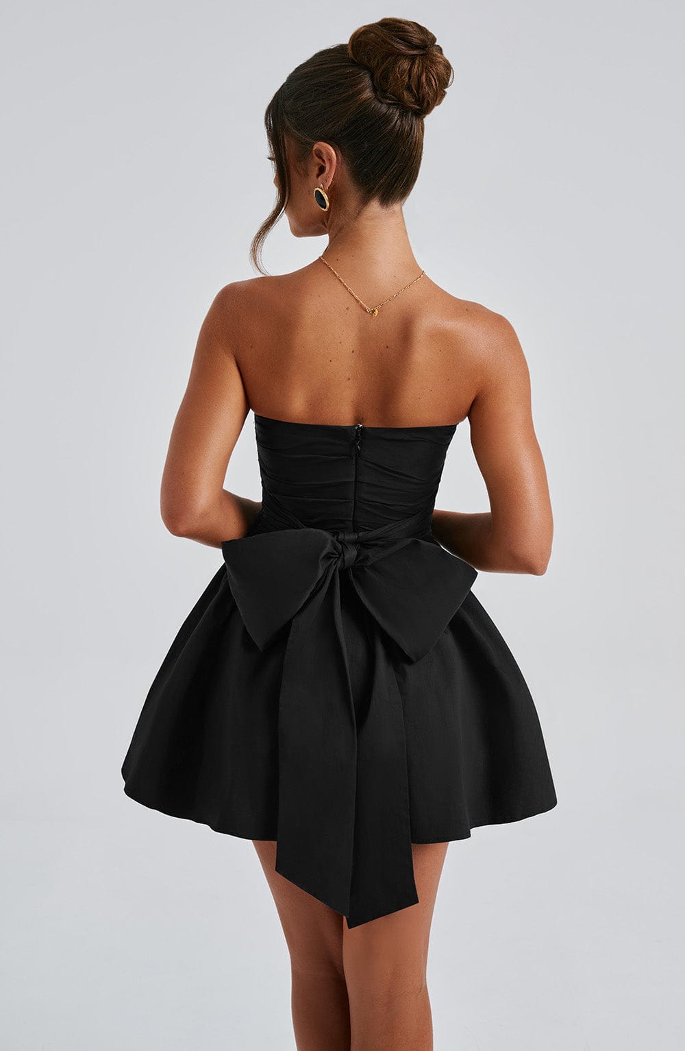 Lumaena Mini Dress in Black by Clandour, product photo 8