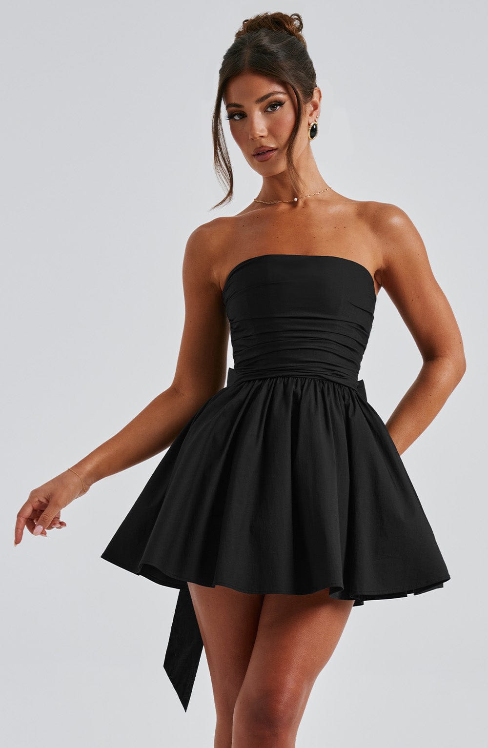 Lumaena Mini Dress in Black by Clandour, product photo 10