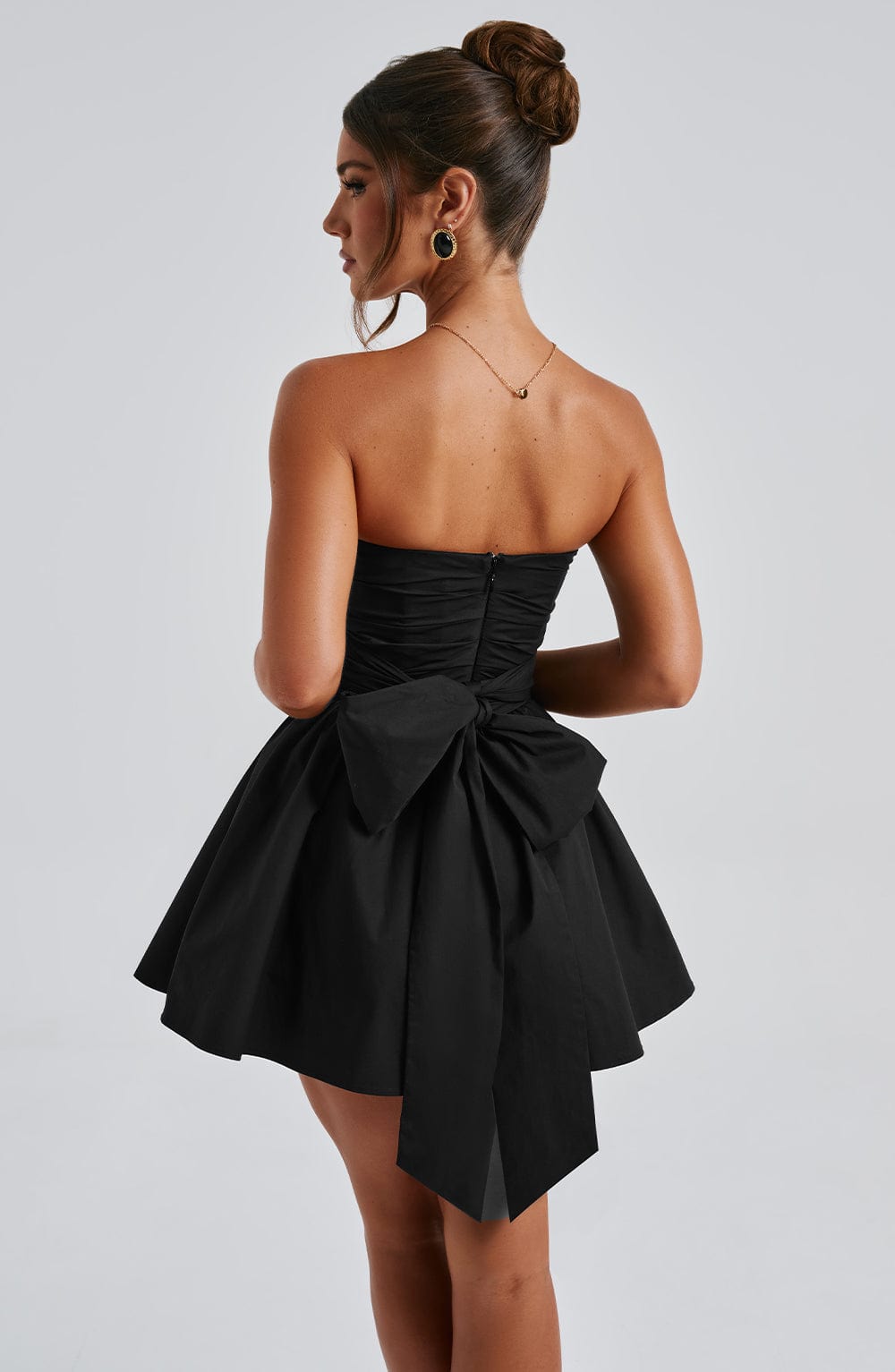 Lumaena Mini Dress in Black by Clandour, product photo 11