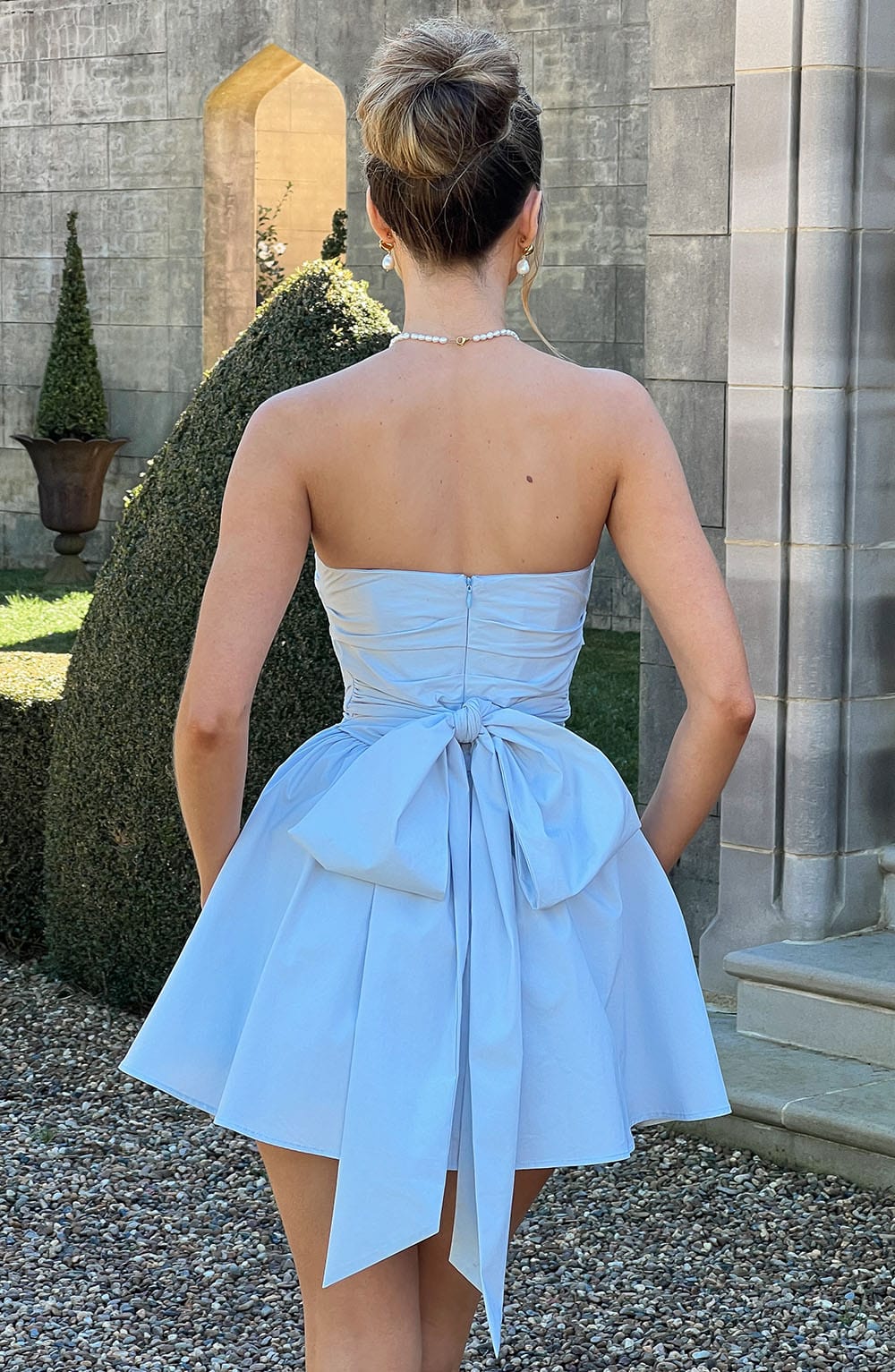 Lumaena Mini Dress in Blue by Clandour, product photo 2