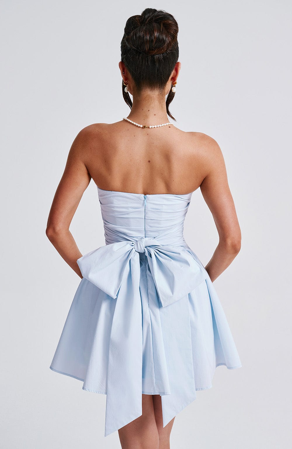 Lumaena Mini Dress in Blue by Clandour, product photo 5
