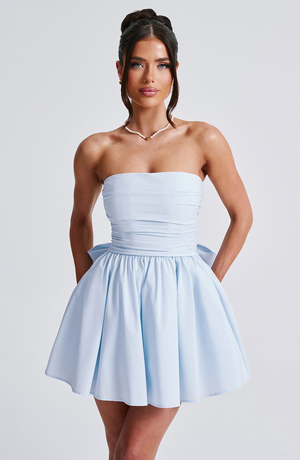 Lumaena Mini Dress in Blue by Clandour, product photo 7