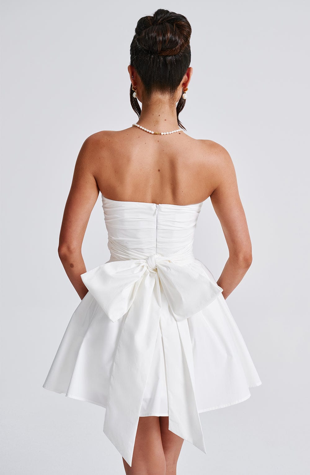 Lumaena Mini Dress in Ivory by Clandour, product photo 5