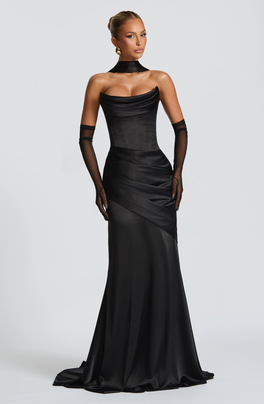 Lumaessa Maxi Dress in Black by Clandour, product photo 1