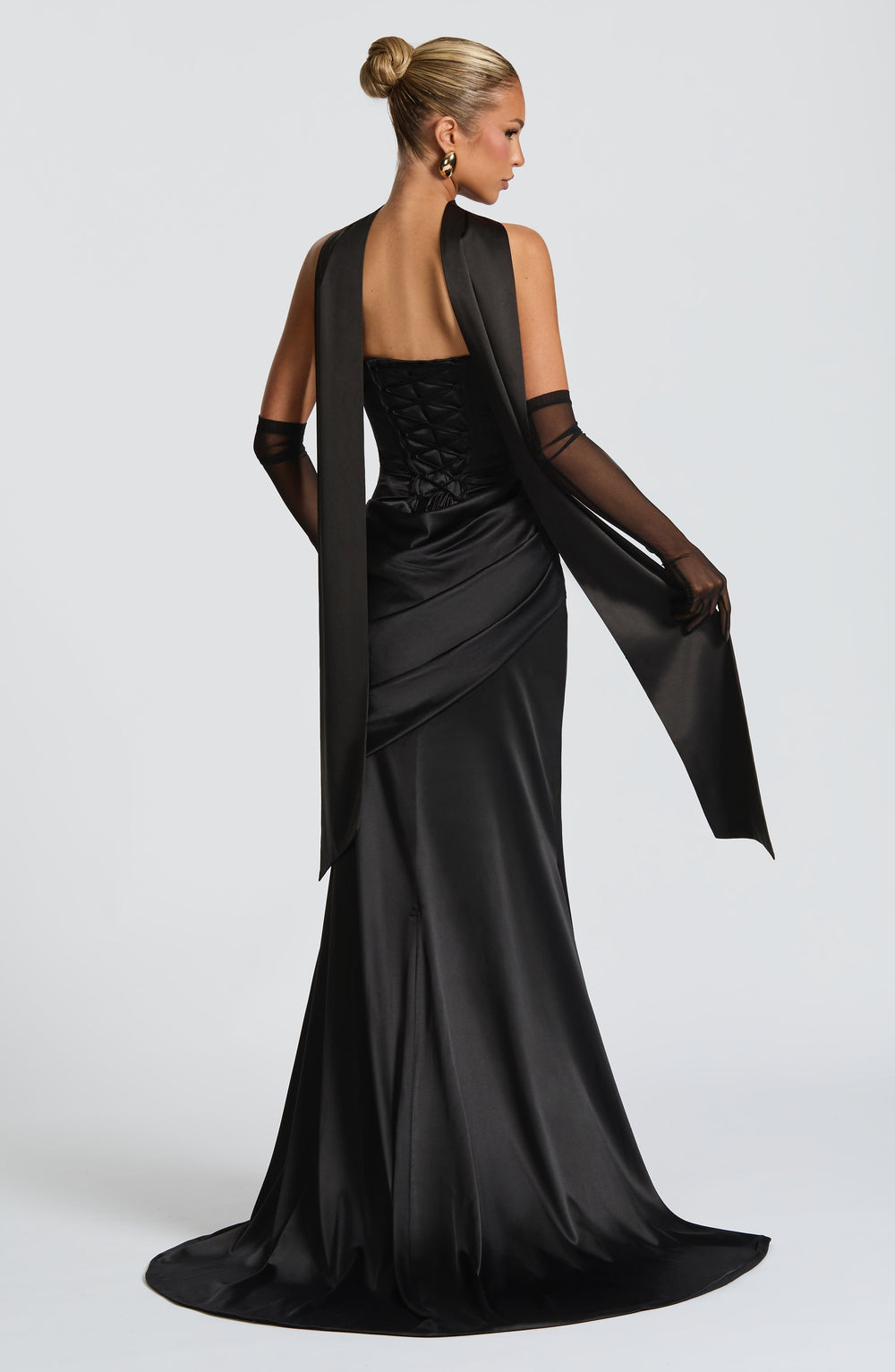 Lumaessa Maxi Dress in Black by Clandour, product photo 2