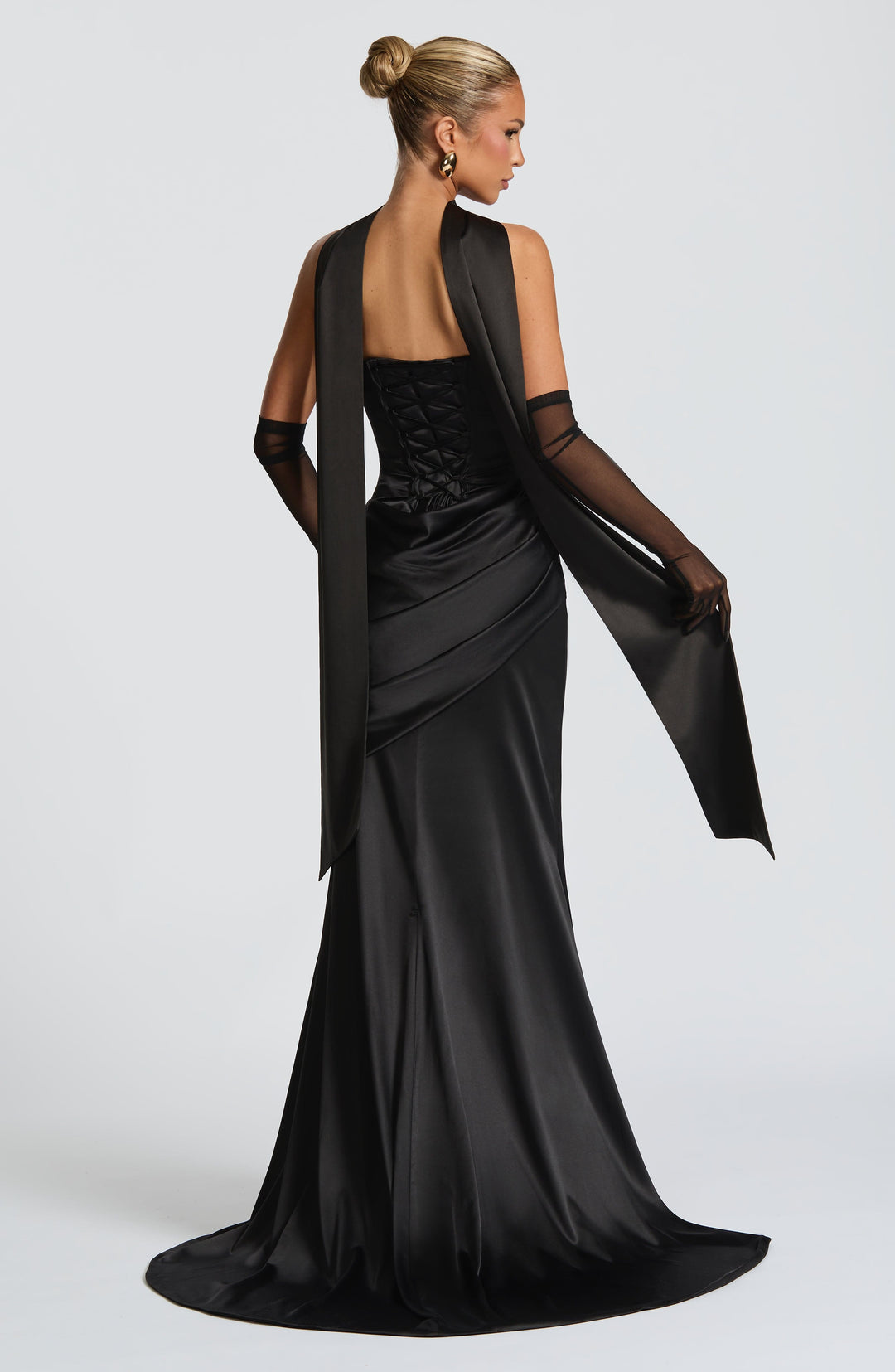 Lumaessa Maxi Dress in Black by Clandour, product photo 2