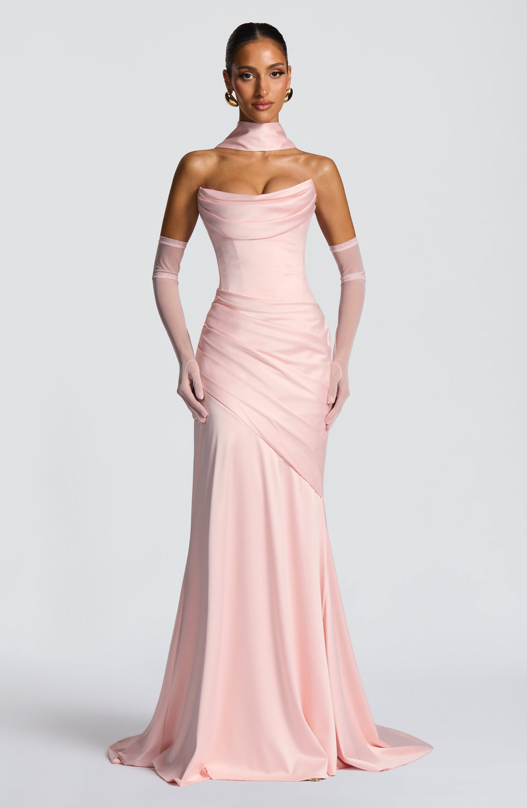 Lumaessa Maxi Dress in Blush by Clandour, product photo 1