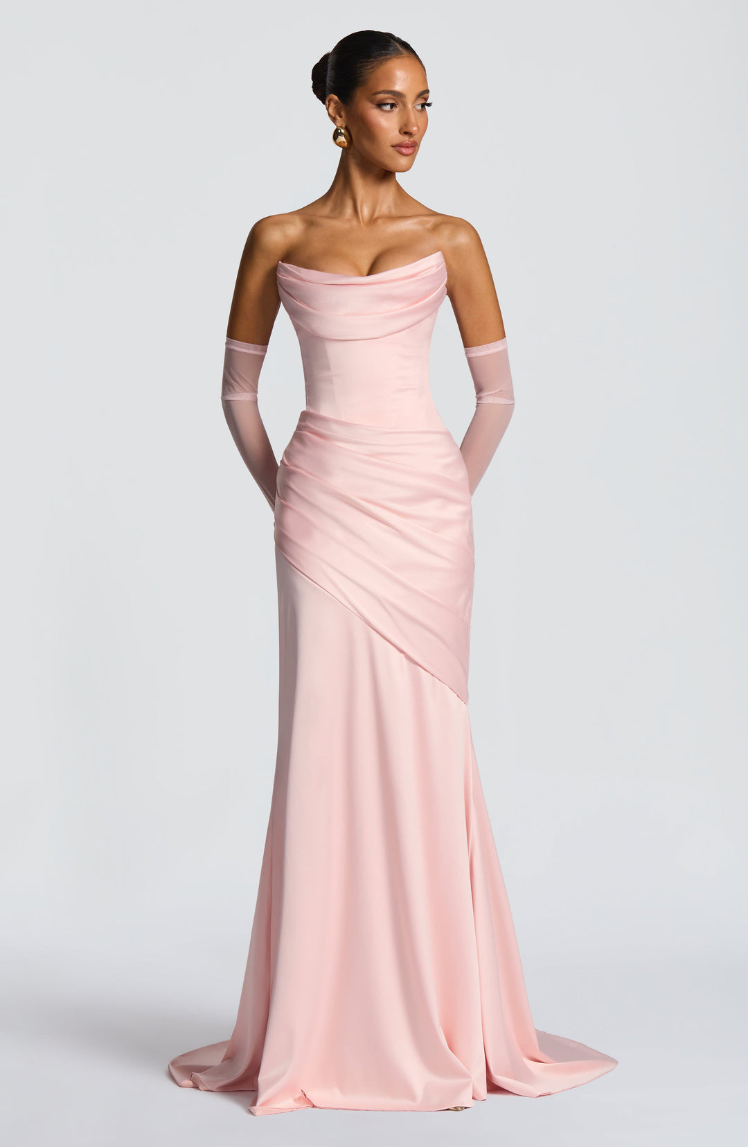 Lumaessa Maxi Dress in Blush by Clandour, product photo 4