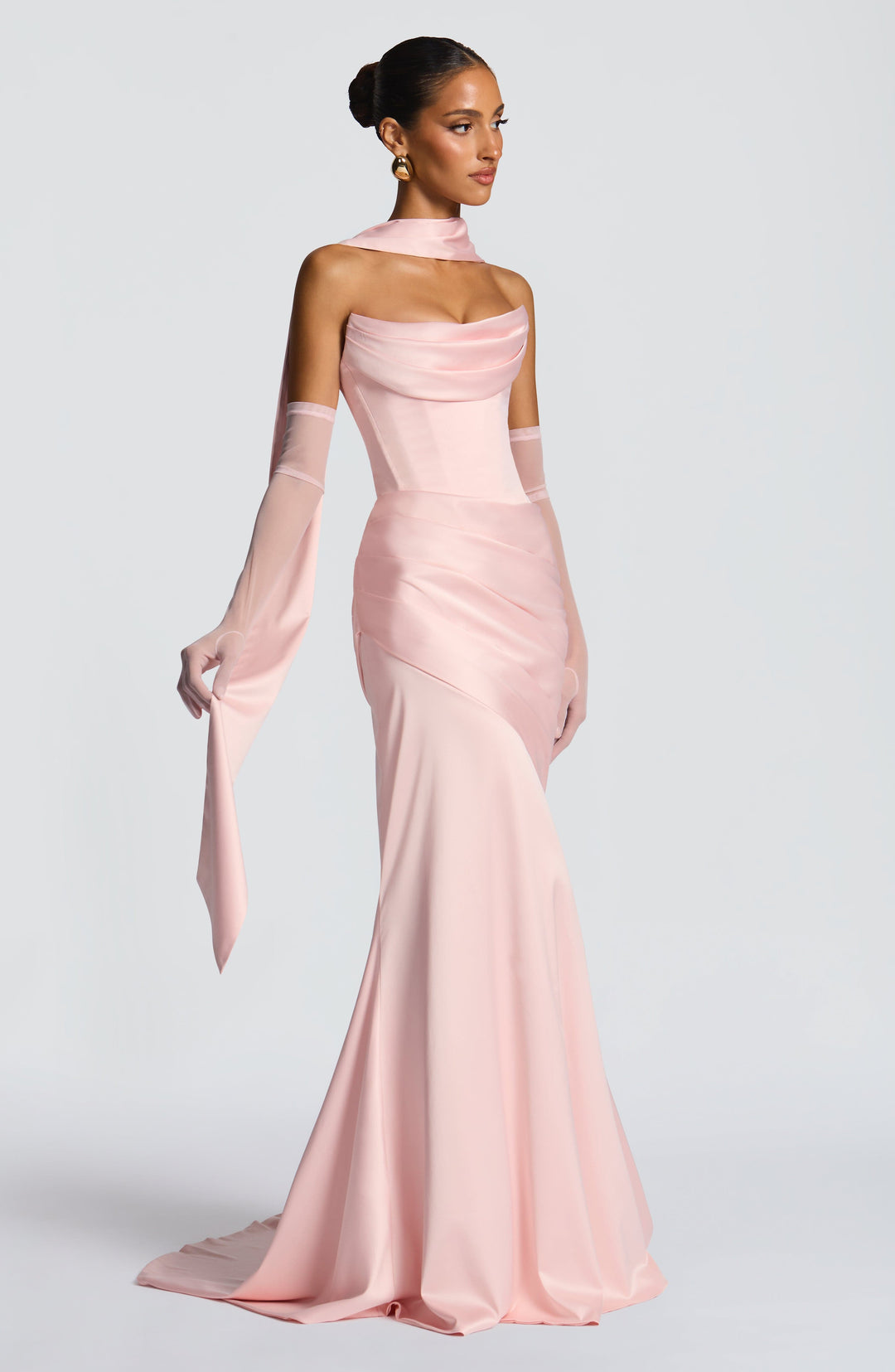 Lumaessa Maxi Dress in Blush by Clandour, product photo 8