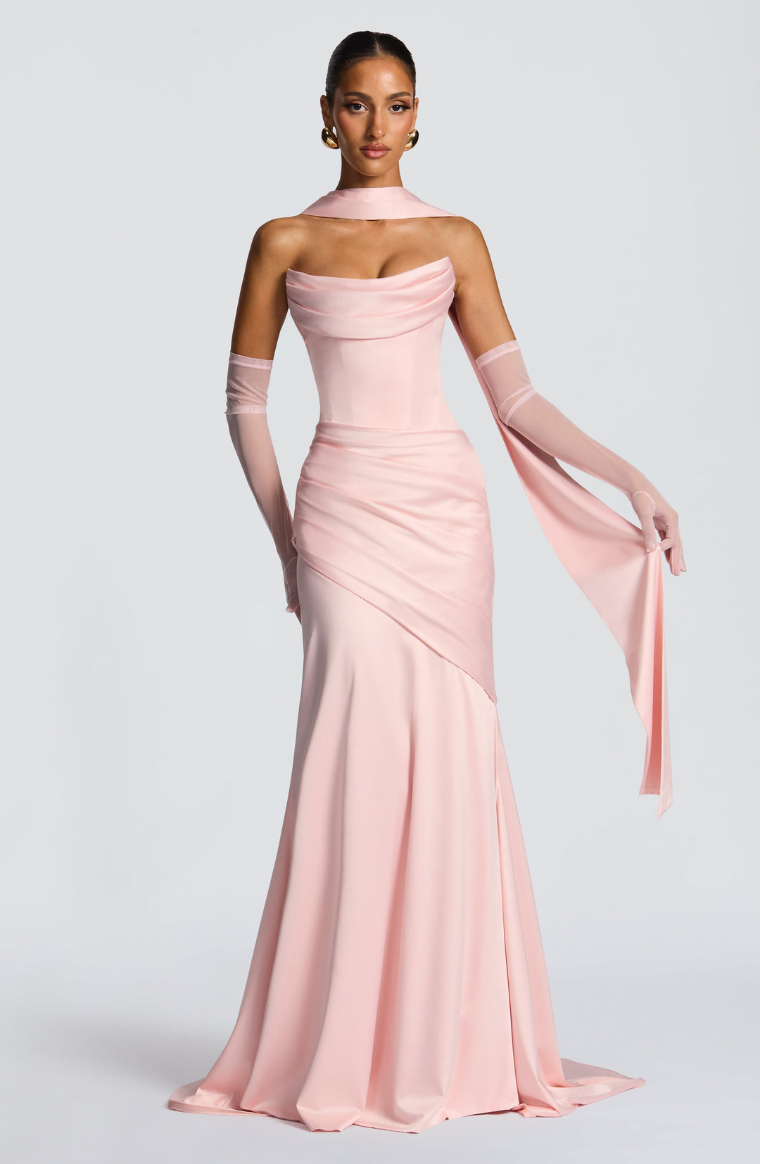 Lumaessa Maxi Dress in Blush by Clandour, product photo 10