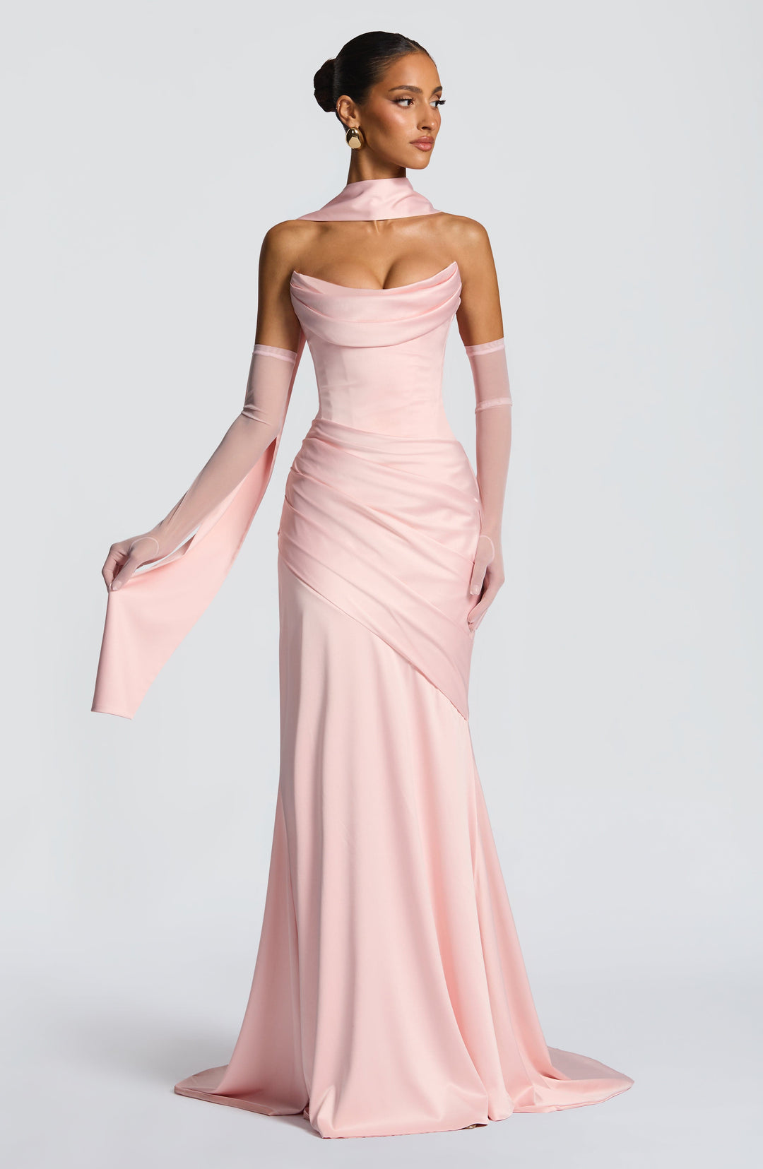 Lumaessa Maxi Dress in Blush by Clandour, product photo 11