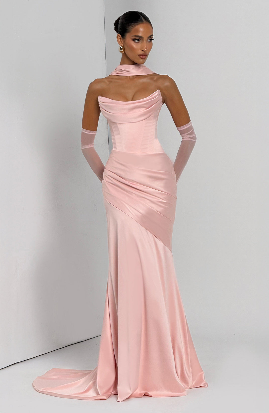 Lumaessa Maxi Dress in Blush by Clandour, product photo 12